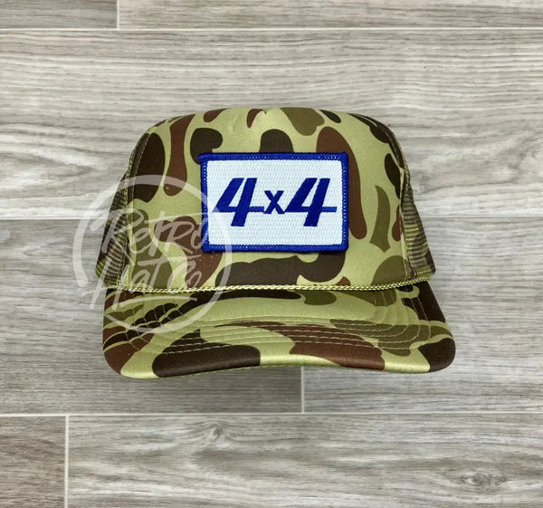 4X4 Off-Road Patch On Full Camo Meshback Trucker Hat Ready To Go