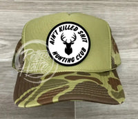 Ain’t Killed Sh!T (Buck) On Solid Front Camo Meshback Trucker Hat Ready To Go