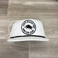 Ain’t Killed Shit On White Retro Hat W/Black Rope Ready To Go