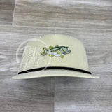 Bass On Retro Rope Hat Beige W/Black Ready To Go