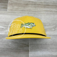 Bass On Retro Rope Hat Mustard W/Black Ready To Go