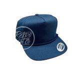 Blank Classic Rope Hat W/Snapback Blue Hats