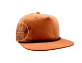 Blank Cotton/Poly Retro Rope Hat With Snapback Tangerine W/Black Hats