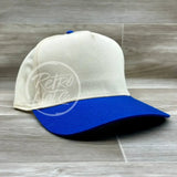 Blank Natural Two-Tone W/Snapback / Blue Hats