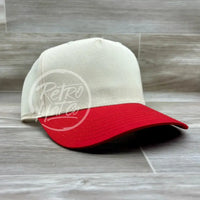 Blank Natural Two-Tone W/Snapback / Red Hats