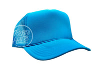 Blank Retro Foam Front Meshback Trucker Rope Hat Turquoise Hats