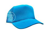 Blank Retro Foam Front Meshback Trucker Rope Hat Turquoise Hats