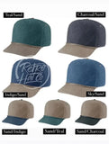 Blank Two-Tone Stonewashed Canvas Rope Hat Hats