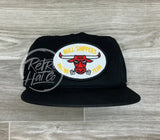 Bull Shippers Racing Team On Retro Poly Rope Hat Black Ready To Go