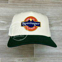 Copenhagen Patch On Natural/Green Retro Hat Ready To Go