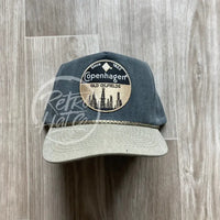 Copenhagen Oilfield Patch On Retro Stonewashed Rope Hat Charcoal / Sand Ready To Go