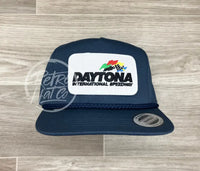 Daytona Speedway Patch On Classic Rope Hat Blue Ready To Go