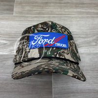 Ford Trucks Patch On Realtree Camo Retro Hat W/Black Rope Ready To Go