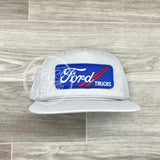Ford Trucks Patch On Retro Rope Hat Smoke Gray Ready To Go