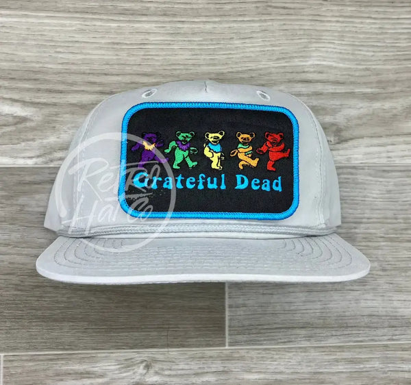 Grateful Dead 5 Bears On Smoke Gray Retro Rope Hat Ready To Go