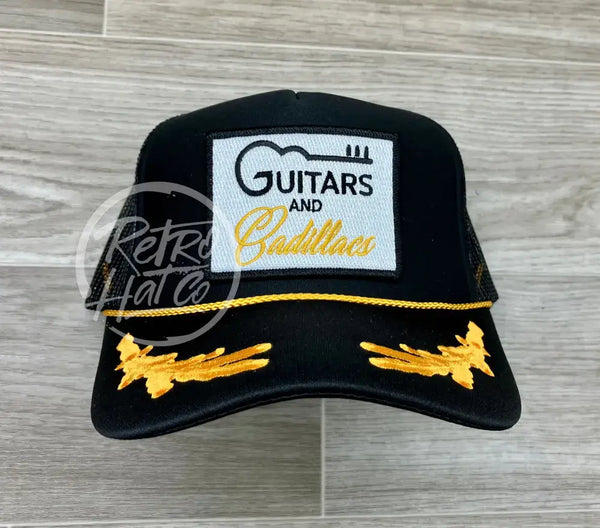 Guitars & Cadillacs On Black Meshback Trucker W/Scrambled Eggs Ready To Go