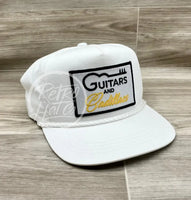 Guitars & Cadillacs On White Classic Rope Hat Ready To Go