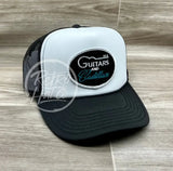 Guitars & Cadillacs (Oval) On Black/White Meshback Trucker Hat Ready To Go