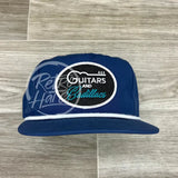 Guitars & Cadillacs (Oval) On Poly Retro Rope Hat Blue Ready To Go