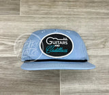 Guitars & Cadillacs (Oval) On Retro Rope Hat Baby Blue Ready To Go