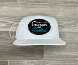 Guitars & Cadillacs (Oval) On Retro Rope Hat Solid White Ready To Go
