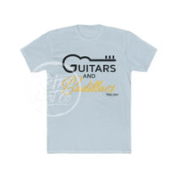 Guitars & Cadillacs (White Tee) Solid Light Blue / S T - Shirt