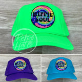 Hippie Soul On Nylon Retro Trucker Hat Ready To Go