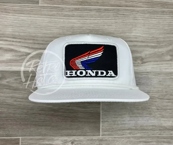 Honda Patch On White Retro Rope Hat Ready To Go