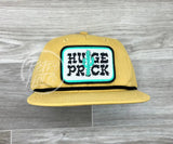 Huge Prick Patch On Black Retro Hat With White Rope Mustard W/Black Ready To Go