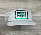 Huge Prick Patch On Black Retro Hat With White Rope Smoke Gray Ready To Go