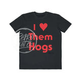 I Heart (Love) Them Hogs T-Shirt Black / S