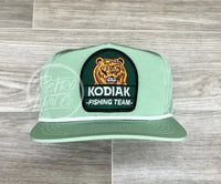 Kodiak Fishing On Retro Poly Rope Hat Green Ready To Go