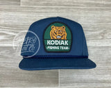 Kodiak Fishing Patch On Classic Rope Hat Blue Ready To Go