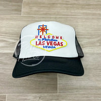 Las Vegas On Meshback Trucker Hat Black/White Ready To Go