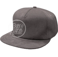 Low-Med Profile Corduroy Hat W/Snapback Gray Hats