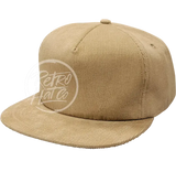 Low-Med Profile Corduroy Hat W/Snapback Tan Hats