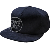 Low-Med Profile Corduroy Hat W/Snapback Navy Hats