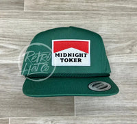 Midnight Toker On Green Classic Retro Rope Hat Ready To Go