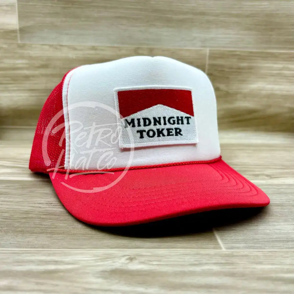 Midnight Toker On Red/White Meshback Trucker Hat Ready To Go