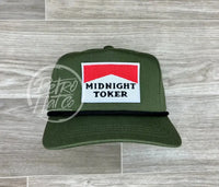 Midnight Toker On Retro Rope Hat Olive W/Black Ready To Go