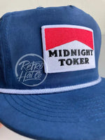 Midnight Toker Patch On Retro Poly Rope Hat Ready To Go