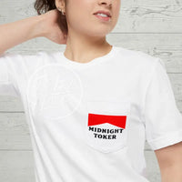 Midnight Toker Pocket T - Shirt White / S T - Shirt