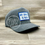 My Grass Is Blue On Stonewashed Retro Rope Hat Coal Ready To Go