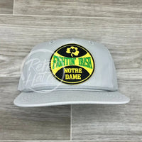 Notre Dame Fighting Irish (Clover) On Smoke Gray Retro Hat W/Black Rope Ready To Go