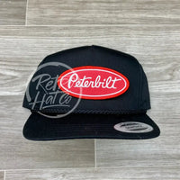 Peterbilt Trucks Patch On Classic Rope Hat Black Ready To Go