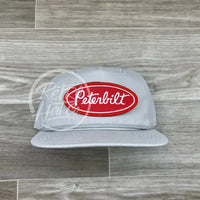 Peterbilt Trucks Patch On Smoke Gray Retro Rope Hat Ready To Go