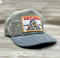 Red Man Golden On Retro Two-Tone Rope Hat Sand / Charcoal Ready To Go