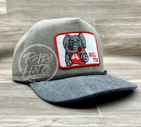 Retro Alabama / Roll Tide Patch On Sand Charcoal Stonewashed Rope Hat Ready To Go