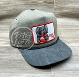 Retro Alabama / Roll Tide Patch On Sand Charcoal Stonewashed Rope Hat Ready To Go