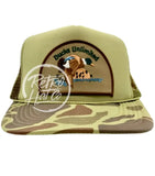 Retro Ducks Unlimited On Solid Front Camo Meshback Trucker Hat Ready To Go